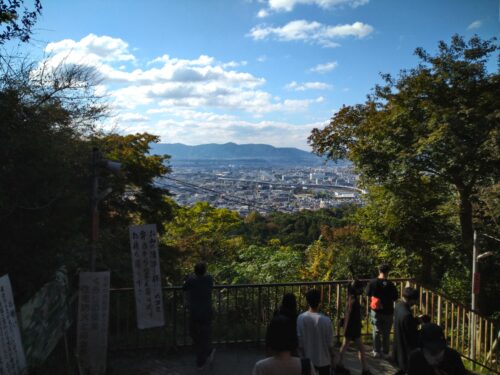 伏見稲荷 京都市内の眺望